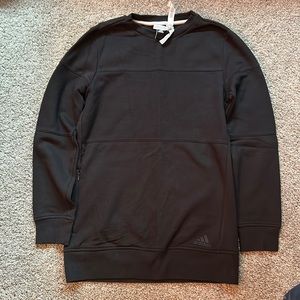Adidas black crew neck long sweatshirt XS